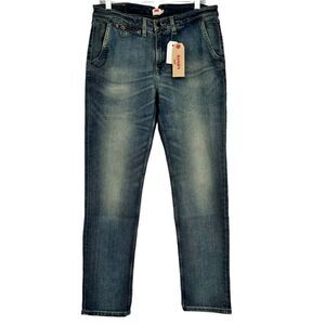 Levi’s Sunburn Boyfriend Zip Watch Pocket Straight Leg Jeans Size 30 NWT